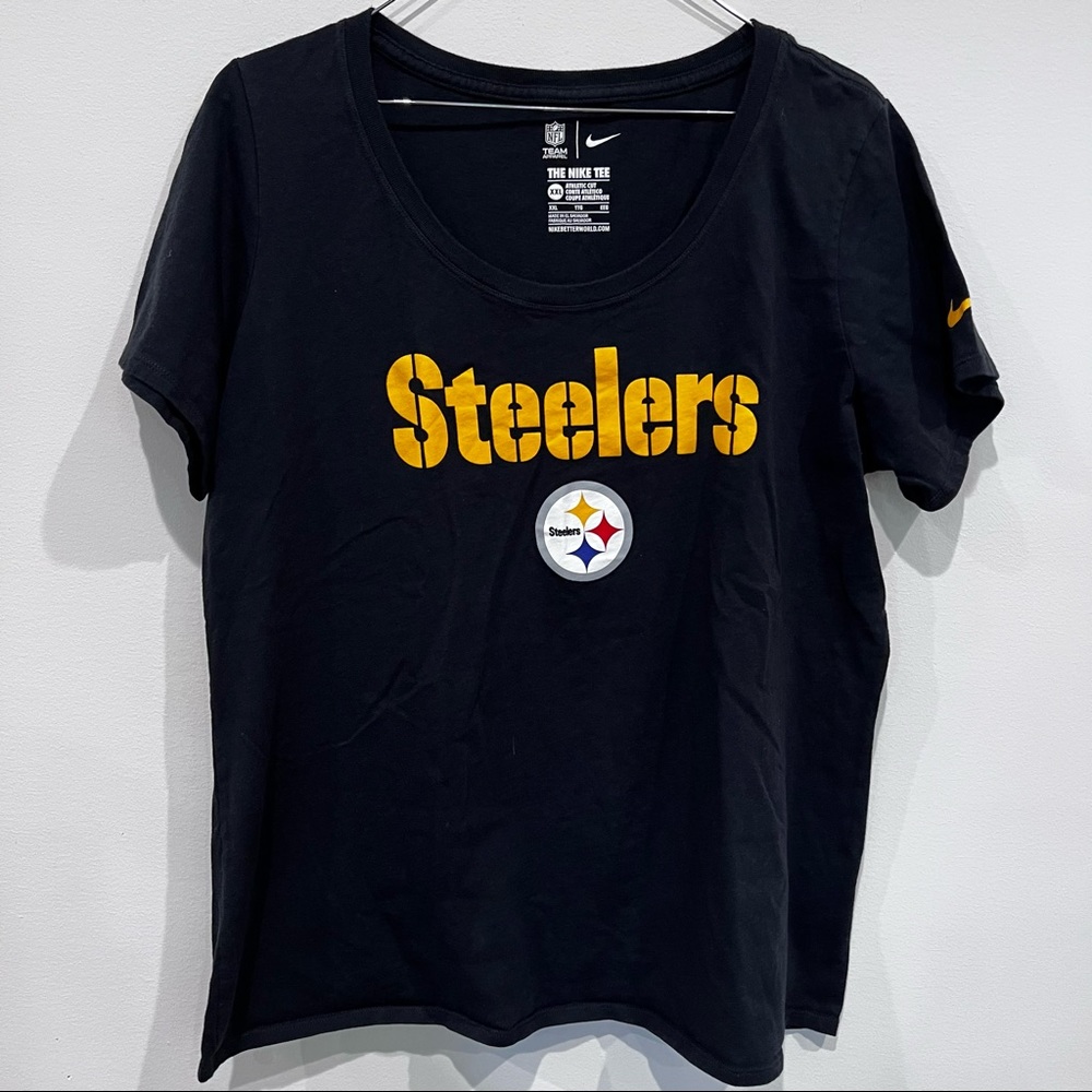 Nike Steelers t shirt womens athletic cut